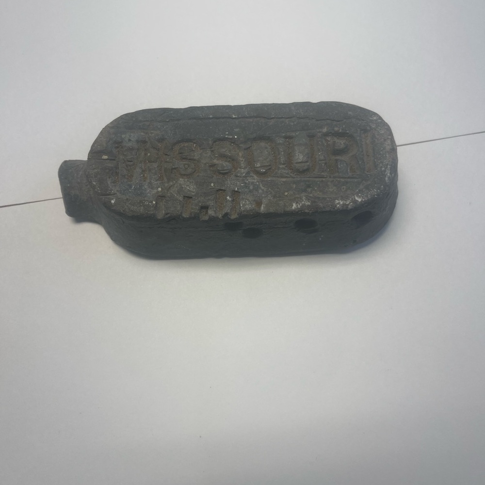 Missouri Civil War Solid Lead Ingot Confederate Army Antique Bullets Rare Old